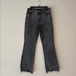 Express High Waisted Gray Wash 90’s boot jeans